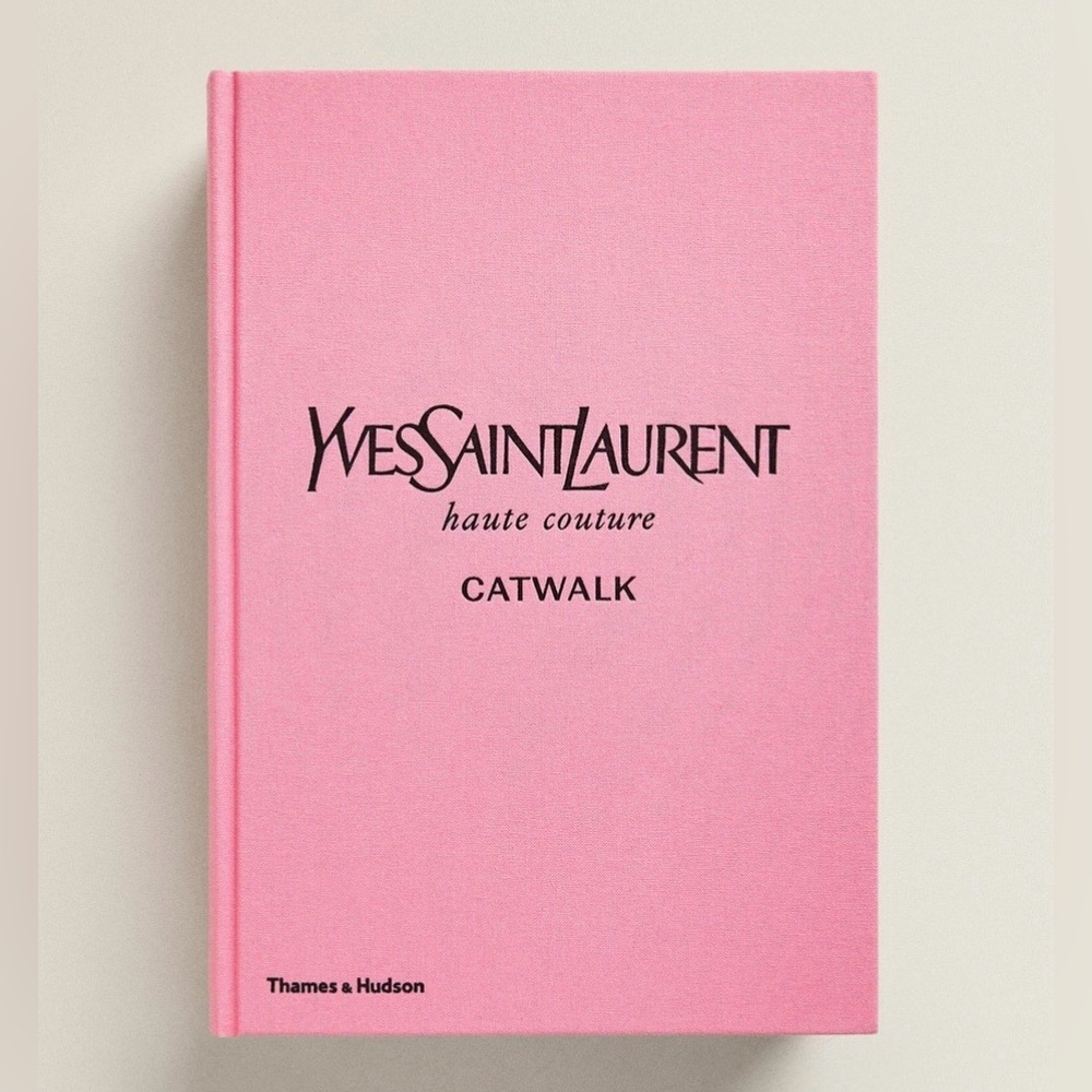 Yves Saint Laurent Pink 'Catwalk' Hardcover Book